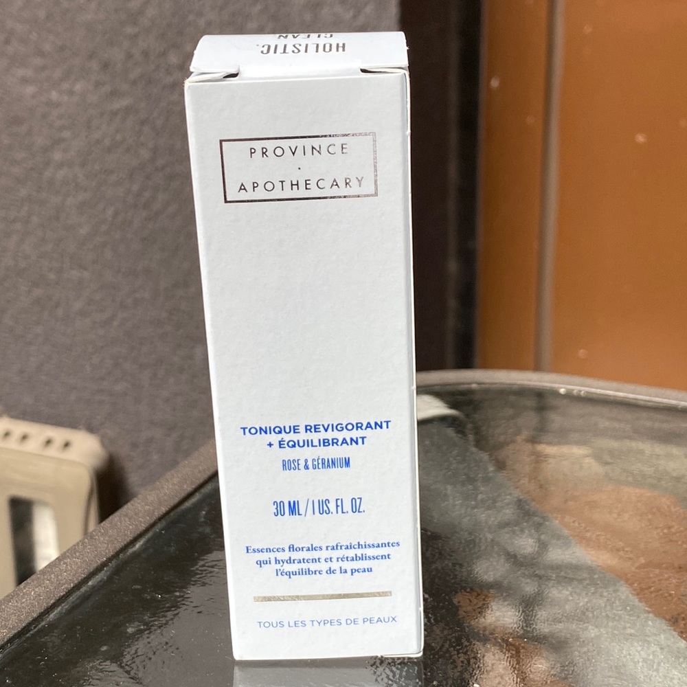 New PROVINCE APOTHECARY BALANCING TONER ROSE & GERANIUM 30ml
